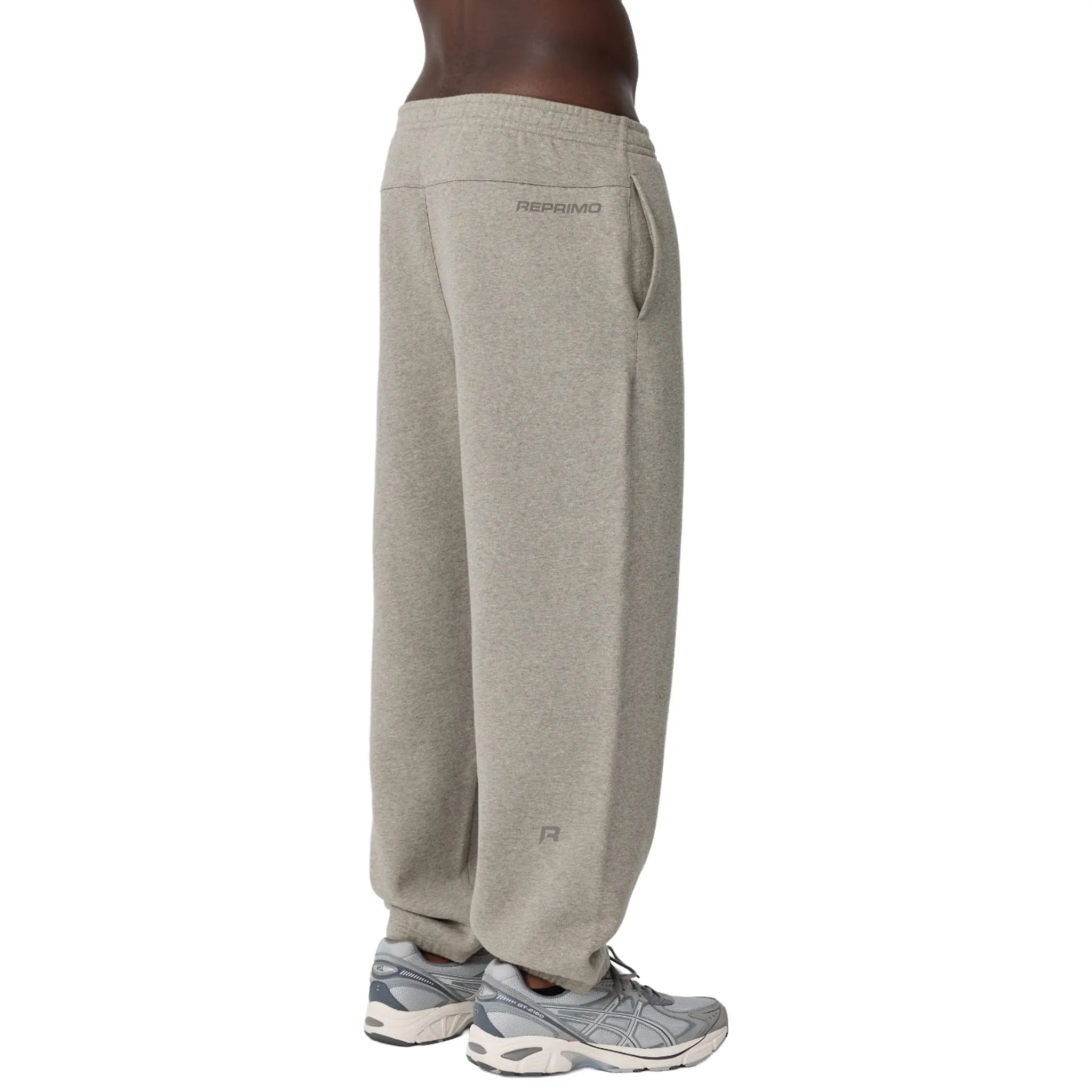 Back Side View of Reprimo Collective Grey Sweatpant REP254-338